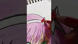 Zero Two 💖 from DARLING in the FRANXX #anime #drawing