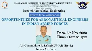 OPPORTUNITIES FOR AERONAUTICAL ENGINEERS IN INDIAN ARMED FORCES