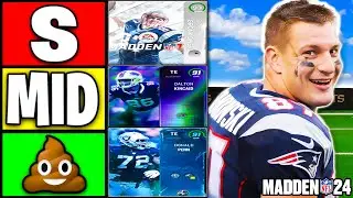 Ranking THE BEST TIGHT ENDS in Madden 24