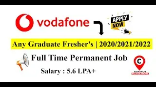 Vodafone off campus recruitment 2021 | Fresher 2021 & 2022 | BE/B Tech/B.Sc/BCA/MCA | can Apply Now