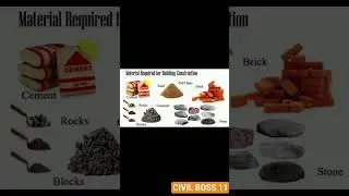Basic building construction materials #learning #Civil engineering #construction