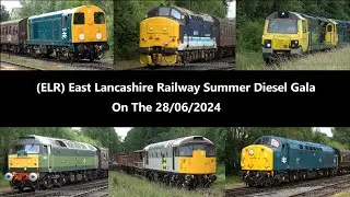 (4K) (ELR) East Lancashire Railway Summer Diesel Gala On The 28/06/2024