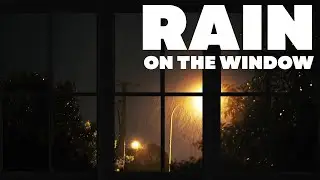 Rainy Window View for TV & Projector | Relaxing Rain Sounds for Sleep & Focus