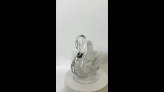 Vintage Edinburgh Crystal Swan Vintage Art Glass Trinket Dish from Scottish