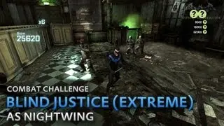 Batman: Arkham City - Blind Justice (Extreme) [as Nightwing] - Combat Challenge