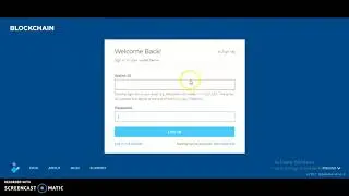 Blockchain (login/sign up)Tupehou taua