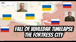 Timelapse: Fall Of The Fortified City Vuhledar. Jan 01 2024 to Oct 10 2024. | Rowell Report