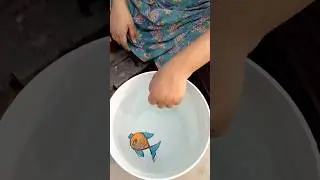 + = Fish drawing tattoo on hand #shorts