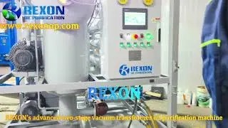 REXON intelligent two-stage vacuum transformer oil purification machine