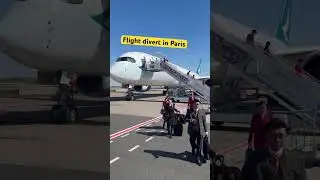 Flight diversion so crew walks on tarmac