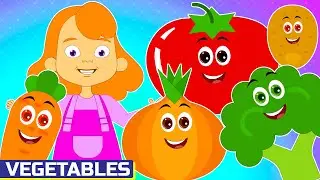 Learn Vegetable Names & Spellings | Learning Video for Kids