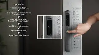 Teach you how to operate the Tenon smart door lock K9.