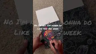 Doing a scratch art pad✨🎨