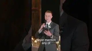 Шафер подшучивает над женихом в тосте...