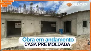 CASA PRÉ MOLDADA | EM ANDAMENTO  |  REBOCO INTERNO E EXTERNO | ALUMÍNIO-SP