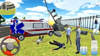 Roof Jumping Ambulance Simulator #7 Rescue Rooftop Stunts! Android gameplay