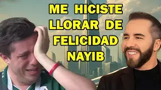 Mexicano llora con las palabras de Nayib Bukele