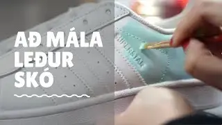 Föndurlist: Að mála leður / skó