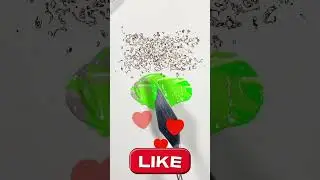 From Dusty Mauve Gray to Neon Lime Green #colormixing #asmr #satisfying #viral #art #relaxing #short