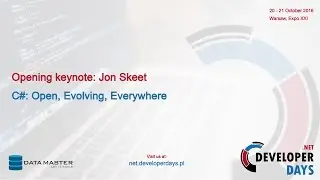 Opening keynote: Jon Skeet &ndash; C#: Open, Evolving, Everywhere (.NET DD 2016)