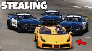 STEALING THE RAREST FERRARI (INTENSE CAR CHASE) sa GTA 5 | SnoopX