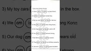 Choose correct verb | English Worksheet #grammar #reels #shorts #trending