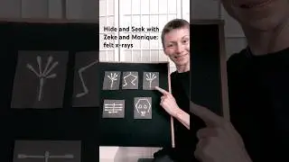 Hide and Seek with Zeke and Monique: Felt X-rays | Learn body parts and letters