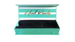 Custom magnetic closure hair extension gift box from sunrise packaging