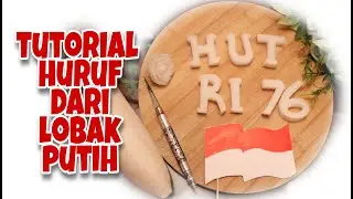 TANPA CETAKAN ‼️tutorial huruf tumpeng agustusan || kemerdekaan indonesia ke 76