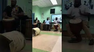 Uhuru Drummers workshop performnce