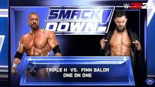 WWE Fight TRIPLE H Vs FINN BALOR,  SMACK DOWN, WWE 2k25, 4k 60 FPS Gameplay