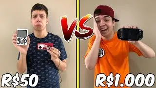 VÍDEO GAME DE R$ 50 VS VÍDEO GAME DE R$ 1.000 QUAL É O MELHOR ?