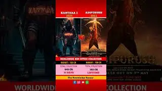 kantara chapter 1 vs adipurush movie comparison of box office collection worldwide #kantara