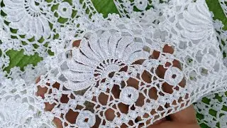 Crochet Lace Border & Edging Pattern 🧶 Step by Step Ribbon Lace Crochet Tutorial