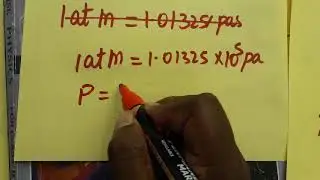 Atmosphere pressure calculation/ one atm/ pascal atmospheric pressure