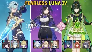 C6 Eula & C2 Clorinde & C2 Nefer - Fearless Stygian Onslaught Luna IV Genshin Impact