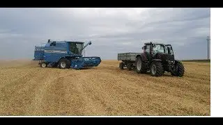 Żniwa 2017 Valtra T144,Bizon Dynamic Z115 3B Turbo