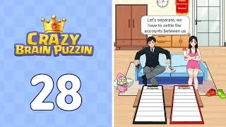 Crazy Brain Puzzle Level 28 Break Up | Complete Walkthrough & Solutions! 🎯