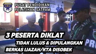 TIGA SISWA DIKLAT SATPAM GADA PRATAMA 45 SUBANG GENTING MORAL TIDAK LULUS & BERKAS DISOBEK PEMBINA