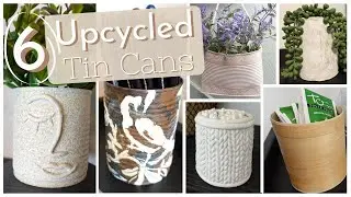 EASY Upcycled Tin Can DIY Decor // Trash to Treasure // Modern Boho DIY Home Decor