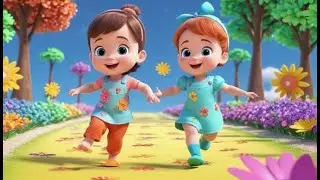 Five Little Footsteps Going Tip Tip | Nursery Rhymes for Kids & Baby Songs