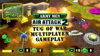 Army Men: Air Attack 2 - Tug of War 2 - Multiplayer (PSX)