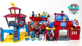 25 minutes of satisfying unboxing Paw Patrol Fire Rescue Command Center Toys ASMR | Toy Review