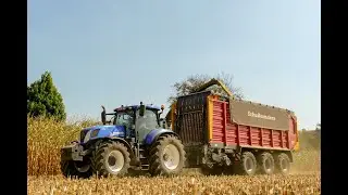 Mais hakselen/ Vanoppen/ New Holland fr 780/ 5x New Holland t7/ Schuitemaker/ Record/ Dezeure