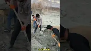 Flood Area Restore#floodrecovery #rebuild #hardwork #villagevlog #groundwork#shorts#trending#