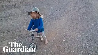 Gus Lamont's parents release video of missing four-year-old riding his balance bike