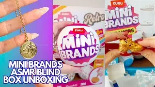 Распаковка скрытой коробки с ASMR + LOFI MINI BRANDS | NETFLIX, кроссовки, ретро, ​​золото, редки...