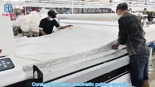Velvet fabric automatic cutting machine