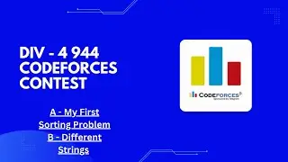 Problem A, B Solution Div-4 944 Codeforces Contest ✅