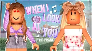 Miley Cyrus - When I Look at You LYRIC PRANK IN ROBLOX!